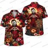 Kansas City Chiefs Reaper Flames Halloween Hawaiian Shirt Kansas City Chiefs Reaper Flames Halloween Hawaiian Shirt