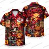 Kansas City Chiefs Ghostface Heart Pattern Halloween Hawaiian Shirt Kansas City Chiefs Ghostface Heart Pattern Halloween Hawaiian Shirt