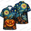 Kansas City Chiefs Hello Kitty Pumpkin Night Halloween Hawaiian Shirt Kansas City Chiefs Hello Kitty Pumpkin Night Halloween Hawaiian Shirt