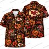 Kansas City Chiefs Hello Kitty Skeleton Halloween Hawaiian Shirt Kansas City Chiefs Hello Kitty Skeleton Halloween Hawaiian Shirt