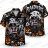 Las Vegas Raiders Skull Graveyard Halloween Hawaiian Shirt