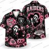 Las Vegas Raiders Hockey Mask Pumpkin Night Halloween Hawaiian Shirt