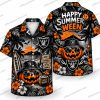 Las Vegas Raiders Mickey Mouse Pumpkin Halloween Hawaiian Shirt