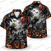 Las Vegas Raiders Phantom Pumpkin Night Halloween Hawaiian Shirt Las Vegas Raiders Phantom Pumpkin Night Halloween Hawaiian Shirt