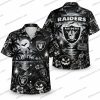 Las Vegas Raiders Neon Green Graveyard Halloween Hawaiian Shirt Las Vegas Raiders Neon Green Graveyard Halloween Hawaiian Shirt