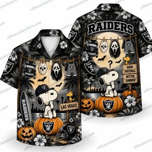 Las Vegas Raiders Peanuts Pumpkin Halloween Halloween Hawaiian Shirt