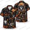 Las Vegas Raiders Haunted Stadium Night Halloween Hawaiian Shirt