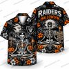 Las Vegas Raiders Pumpkin Graveyard Halloween Hawaiian Shirt Las Vegas Raiders Pumpkin Graveyard Halloween Hawaiian Shirt