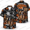 Las Vegas Raiders Grim Reaper Graveyard Halloween Hawaiian Shirt