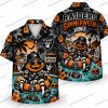 Las Vegas Raiders Skull Graveyard Halloween Hawaiian Shirt