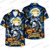 Los Angeles Chargers Ghostface Hello Kitty Mashup Halloween Hawaiian Shirt Los Angeles Chargers Ghostface Hello Kitty Mashup Halloween Hawaiian Shirt