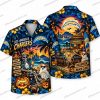 Los Angeles Chargers Living Dead Zombie Return Halloween Hawaiian Shirt Los Angeles Chargers Living Dead Zombie Return Halloween Hawaiian Shirt