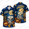 Los Angeles Chargers Sheet Ghost Beach Night Halloween Hawaiian Shirt Los Angeles Chargers Sheet Ghost Beach Night Halloween Hawaiian Shirt