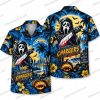 Los Angeles Chargers Horror Clown Pumpkin Night Halloween Hawaiian Shirt Los Angeles Chargers Horror Clown Pumpkin Night Halloween Hawaiian Shirt