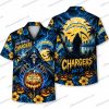 Los Angeles Chargers Ghostface Hello Kitty Mashup Halloween Hawaiian Shirt Los Angeles Chargers Ghostface Hello Kitty Mashup Halloween Hawaiian Shirt