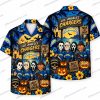Los Angeles Chargers Beach Skeleton Ghost Vacation Halloween Hawaiian Shirt