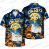 Los Angeles Chargers Cartoon Mummy Moonlight Halloween Hawaiian Shirt