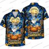 Los Angeles Chargers Sheet Ghost Beach Night Halloween Hawaiian Shirt Los Angeles Chargers Sheet Ghost Beach Night Halloween Hawaiian Shirt