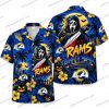 Los Angeles Rams Skeleton Vacation Halloween Hawaiian Shirt Los Angeles Rams Skeleton Vacation Halloween Hawaiian Shirt