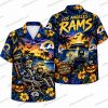 Los Angeles Rams Ghostface Chainsaw Night Halloween Hawaiian Shirt Los Angeles Rams Ghostface Chainsaw Night Halloween Hawaiian Shirt