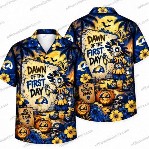 Los Angeles Rams Skull Kid Dawn of the First Day Halloween Hawaiian Shirt