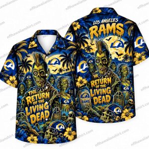 Los Angeles Rams Zombie Fans Return of the Living Dead Halloween Hawaiian Shirt