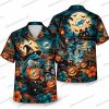 Miami Dolphins Armored Skeleton Sci-Fi Halloween Hawaiian Shirt Miami Dolphins Armored Skeleton Sci-Fi Halloween Hawaiian Shirt