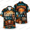 Miami Dolphins Dolphin Pumpkin Lagoon Halloween Hawaiian Shirt Miami Dolphins Dolphin Pumpkin Lagoon Halloween Hawaiian Shirt