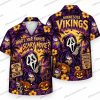 Minnesota Vikings Summerween Horror Friends Halloween Hawaiian Shirt