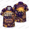 Minnesota Vikings Skeleton Number 18 Halloween Hawaiian Shirt Minnesota Vikings Skeleton Number 18 Halloween Hawaiian Shirt