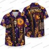 Minnesota Vikings Michael Myers Football Food Fan Halloween Hawaiian Shirt Minnesota Vikings Michael Myers Football Food Fan Halloween Hawaiian Shirt
