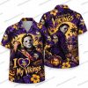 Minnesota Vikings Michael Myers Chibi Halloween Hawaiian Shirt Minnesota Vikings Michael Myers Chibi Halloween Hawaiian Shirt