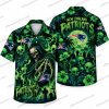 New England Patriots Horror Doll Graveyard Halloween Hawaiian Shirt