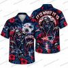 New England Patriots Skeleton Beach Club Sunset Halloween Hawaiian Shirt New England Patriots Skeleton Beach Club Sunset Halloween Hawaiian Shirt