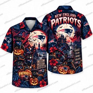 New England Patriots Haunted Patriots Stadium Halloween Hawaiian Shirt