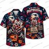 New England Patriots Ghost Patriots Graveyard Halloween Hawaiian Shirt