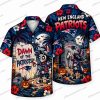 New England Patriots Green Reaper Graveyard Halloween Hawaiian Shirt New England Patriots Green Reaper Graveyard Halloween Hawaiian Shirt