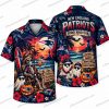 New England Patriots Horror Duo Tailgate Halloween Hawaiian Shirt