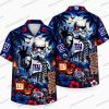 New York Giants Skeleton Fan Silence Halloween Hawaiian Shirt
