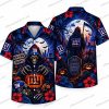 New York Giants Ghostface Hello Kitty Mashup Halloween Hawaiian Shirt New York Giants Ghostface Hello Kitty Mashup Halloween Hawaiian Shirt
