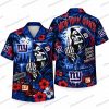 New York Giants Cybernetic Skeleton Pumpkin Night Halloween Hawaiian Shirt