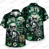 New York Jets Ghostface & Hello Kitty Scare Better Halloween Hawaiian Shirt New York Jets Ghostface & Hello Kitty Scare Better Halloween Hawaiian Shirt