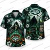 New York Jets Black Cat Knife Shock Halloween Hawaiian Shirt