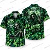 New York Jets Living Dead Jets Fan Halloween Hawaiian Shirt New York Jets Living Dead Jets Fan Halloween Hawaiian Shirt