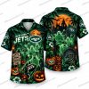 New York Jets Ghostface & Hello Kitty Scare Better Halloween Hawaiian Shirt New York Jets Ghostface & Hello Kitty Scare Better Halloween Hawaiian Shirt