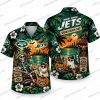 New York Jets Slasher Ensemble Scary Fans Halloween Hawaiian Shirt New York Jets Slasher Ensemble Scary Fans Halloween Hawaiian Shirt