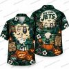 New York Jets Horror Clown Touchdown Night Halloween Hawaiian Shirt New York Jets Horror Clown Touchdown Night Halloween Hawaiian Shirt