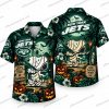 New York Jets Snoopy Horror Mask Night Halloween Hawaiian Shirt