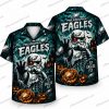 Philadelphia Eagles Sheet Ghost Halloween Flight Hawaiian Shirt