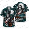 Philadelphia Eagles Killer Clown Halloween Hawaiian Shirt Philadelphia Eagles Killer Clown Halloween Hawaiian Shirt